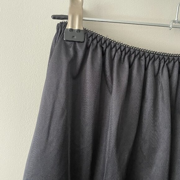 VINTAGE Patricia Lingerie Half Slip Vintage Silky Skirt Black Womens Medium - Picture 5 of 6